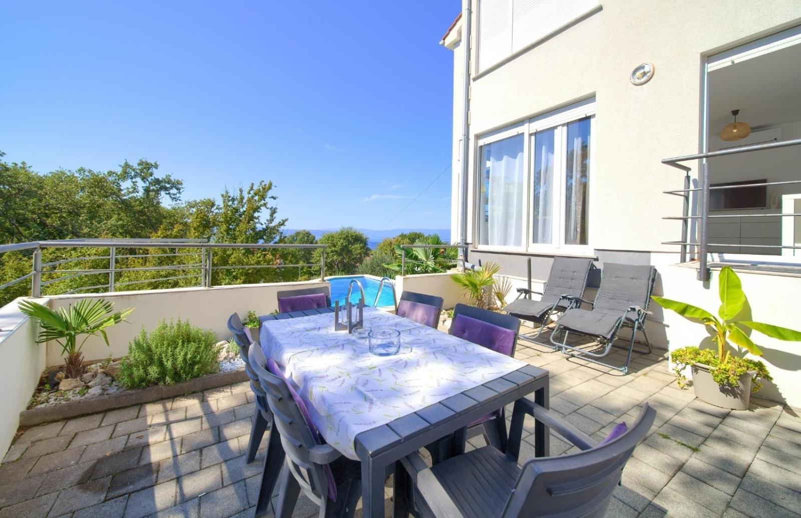 Apartment Sasso Bianco With The Private Pool 奈维斯 外观 照片