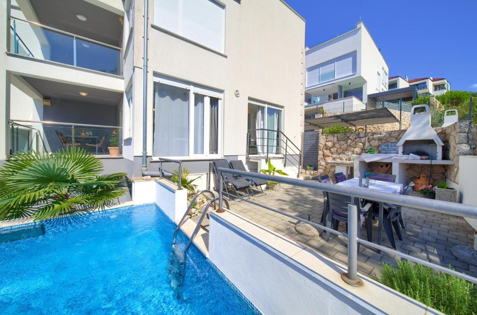 Apartment Sasso Bianco With The Private Pool 奈维斯 外观 照片